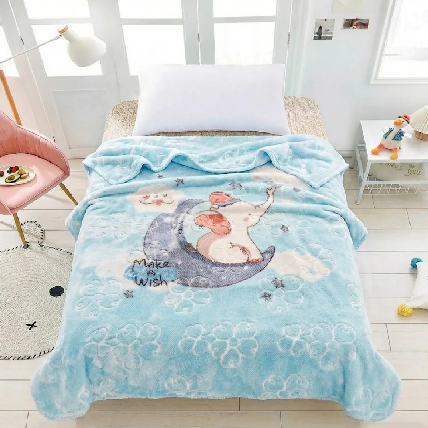 Premium Imported Cartoon Printed Winter Baby Blanket