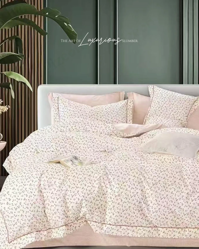 Soft & Stylish Elegant 3-Pieces Imported Cotton Bedding Sheet Set