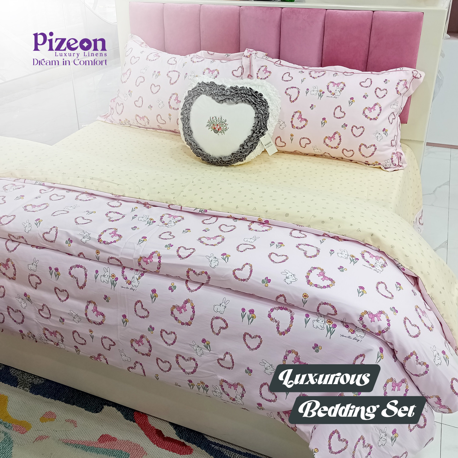 Imported King Size 4-Piece Bedding Set
