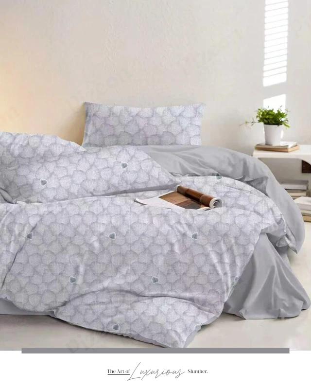 Premium Imported Luxury Cotton Bedding Set (3 Pieces)