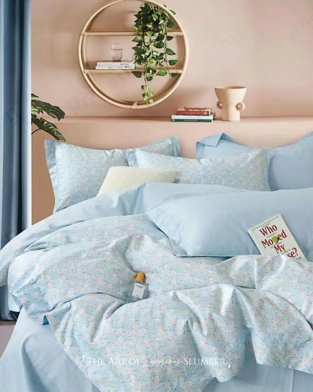 Soft & Stylish Elegant 3-Pieces Imported Cotton Bedding Sheet Set