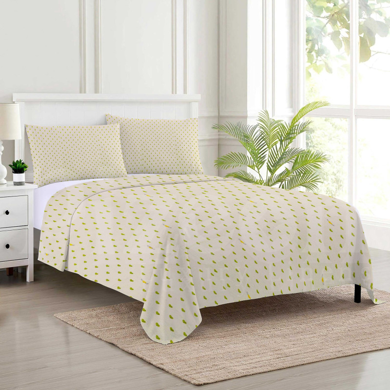 Reversible 3-Piece Floral Patchwork Quilted Bedspread Set