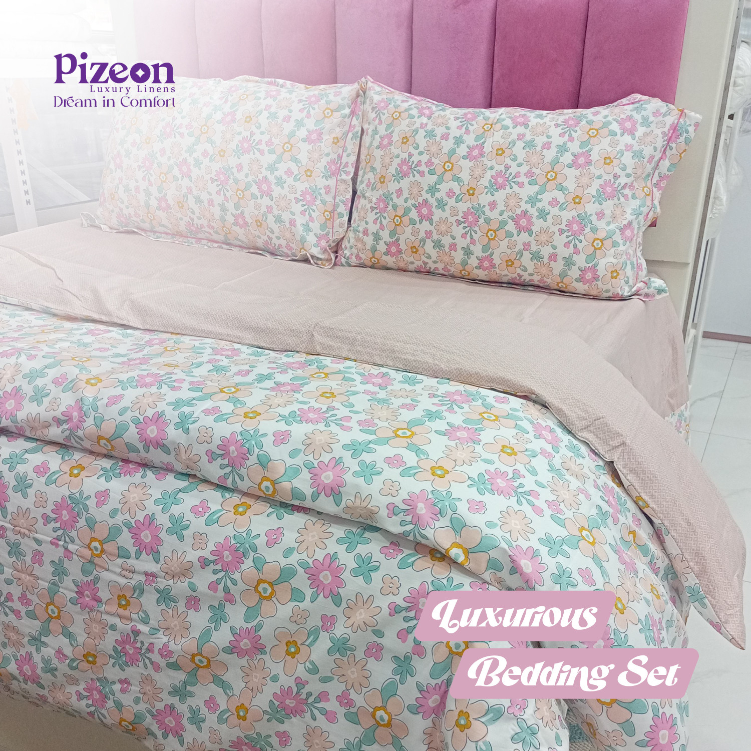 Imported King Size 4-Piece Bedding Set