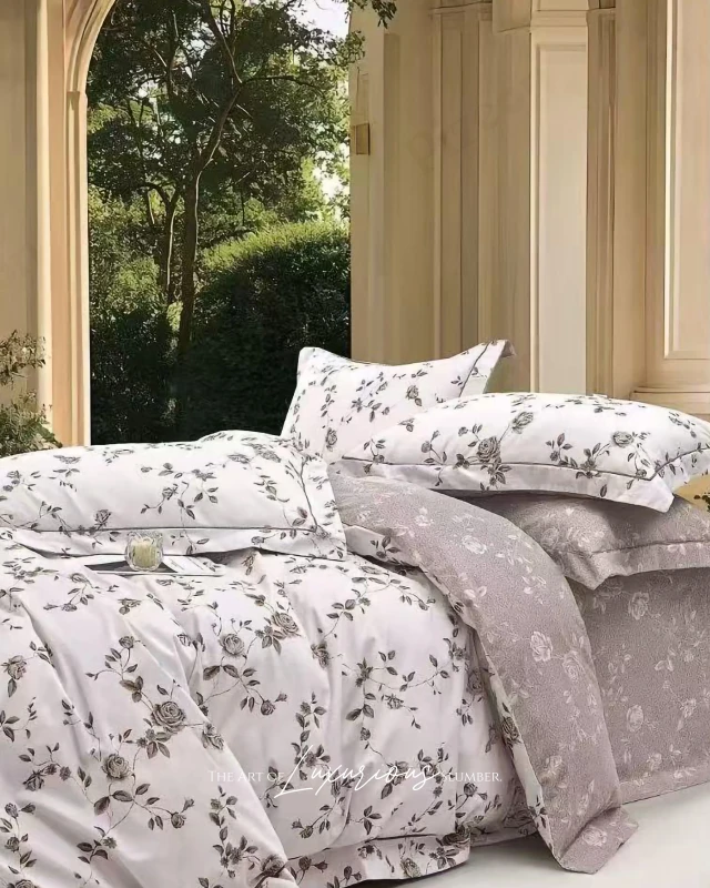 Soft & Stylish Elegant 3-Pieces Imported Cotton Bedding Sheet Set