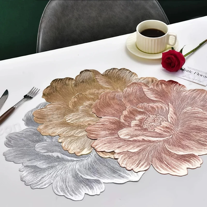 Waterproof PVC Flower Placemat