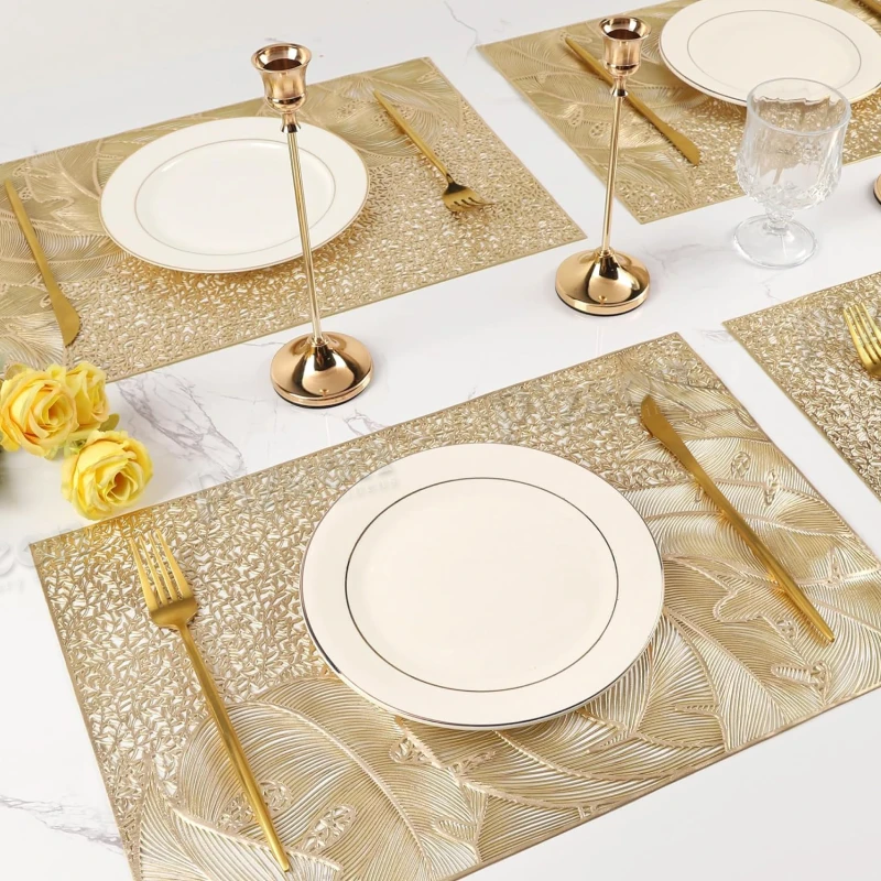 Wipeable Rectangular Table Place Mats