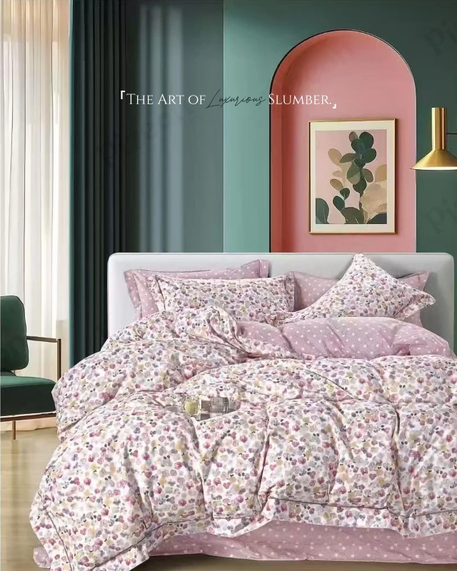 Soft & Stylish Elegant 3-Pieces Imported Cotton Bedding Sheet Set