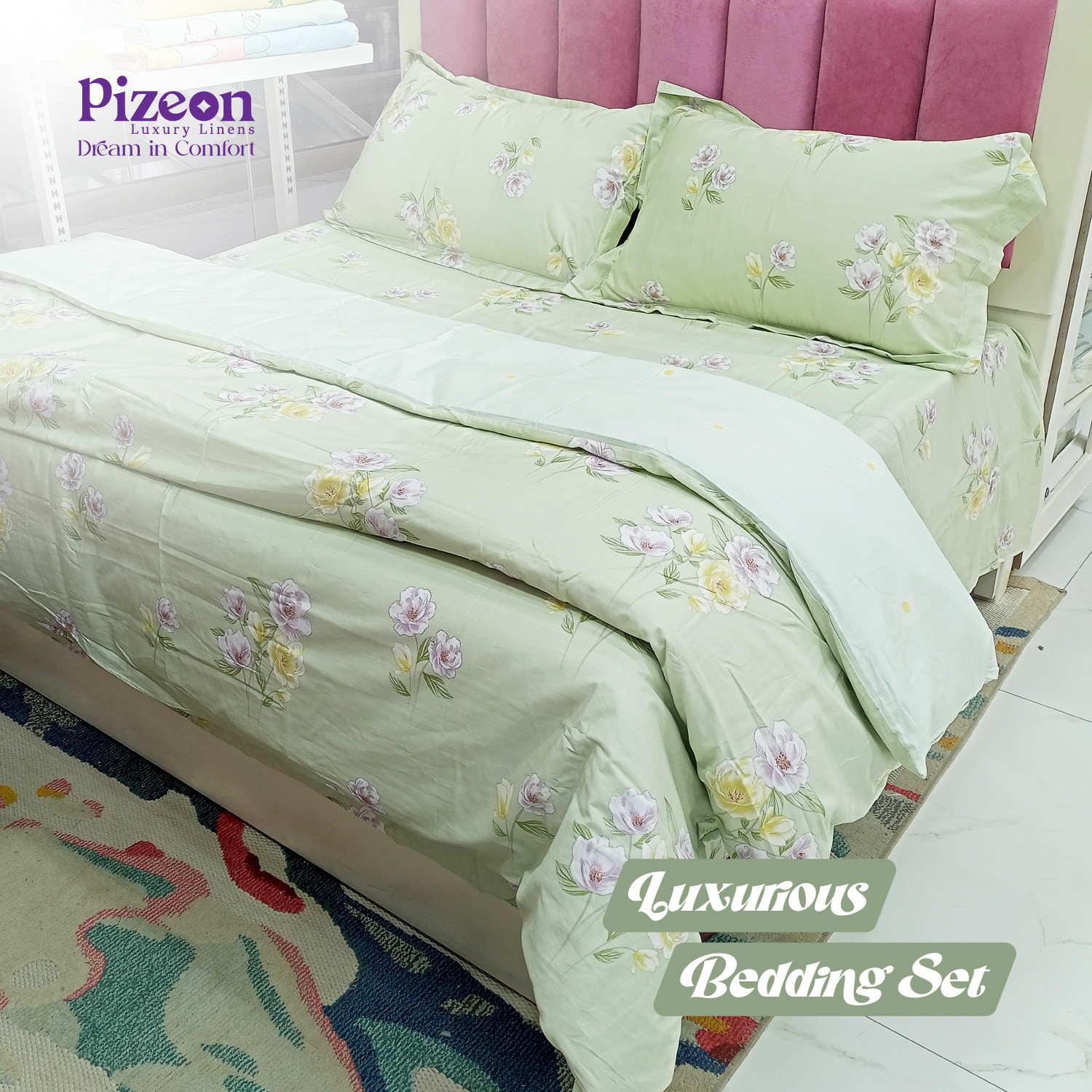Imported King Size 4-Piece Bedding Set