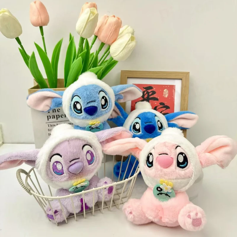 Cute and Soft Genuine Disney Stitch with Scrump Plush Bag Charm