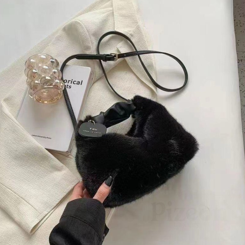 Elegant Faux Fur Crossbody Bag for Women