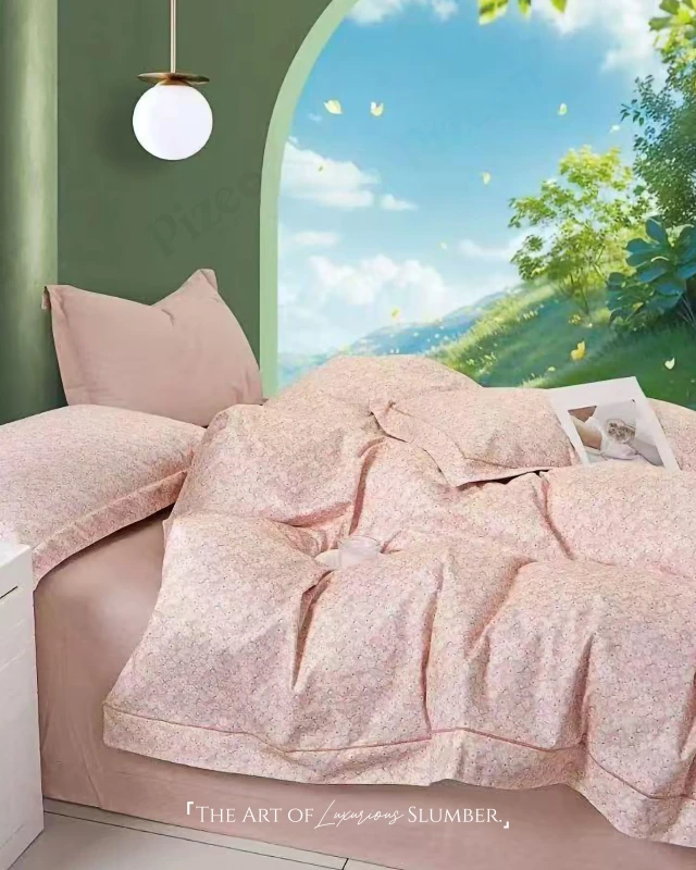 Soft & Stylish Elegant 3-Pieces Imported Cotton Bedding Sheet Set