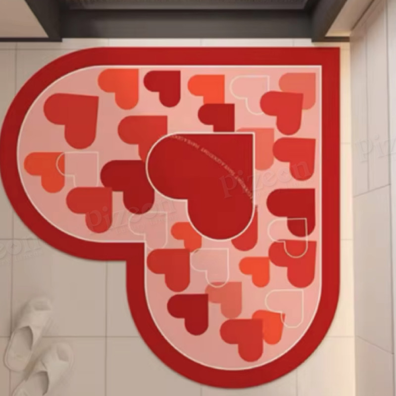 Love-Shaped Diatom Ooze Floor Mat