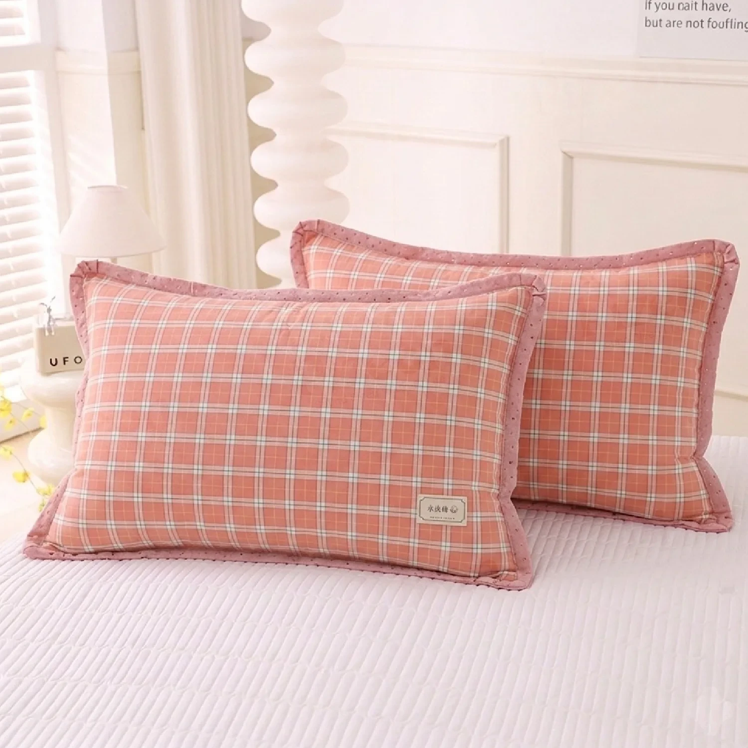 Imported Premium Wash Cotton Pillow Cover.