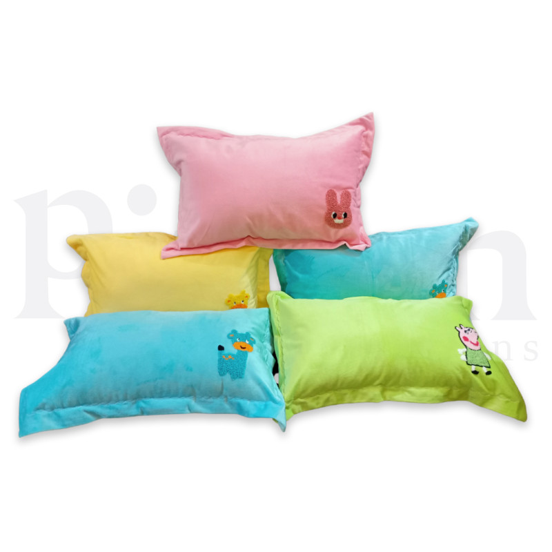 Children’s Cartoon Pillow – Soft, Hypoallergenic & Perfect for Kids (12” × 19”)
