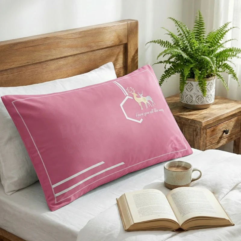 Imported Pure Cotton Jacquard Style Pillow Cover Size (18 x 29 Inch). The Best Pillow Cover in Bangladesh.