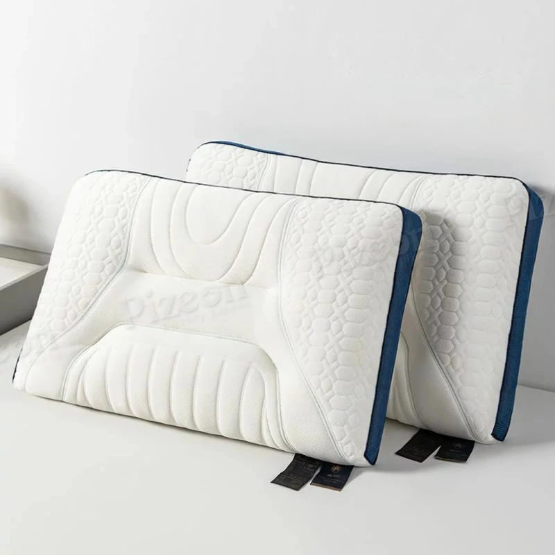 1 Pc Imported Natural Ergonomic Pillow - Cervical Support, Anti-Mite & Antibacterial (48x74cm) | Orthopedic Sleep Solution