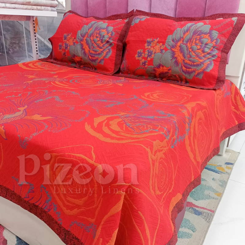 3-Piece Jacquard Bedspread Set