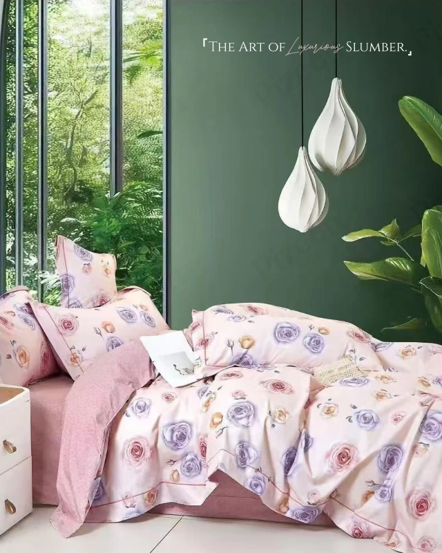 Soft & Stylish Elegant 3-Pieces Imported Cotton Bedding Sheet Set