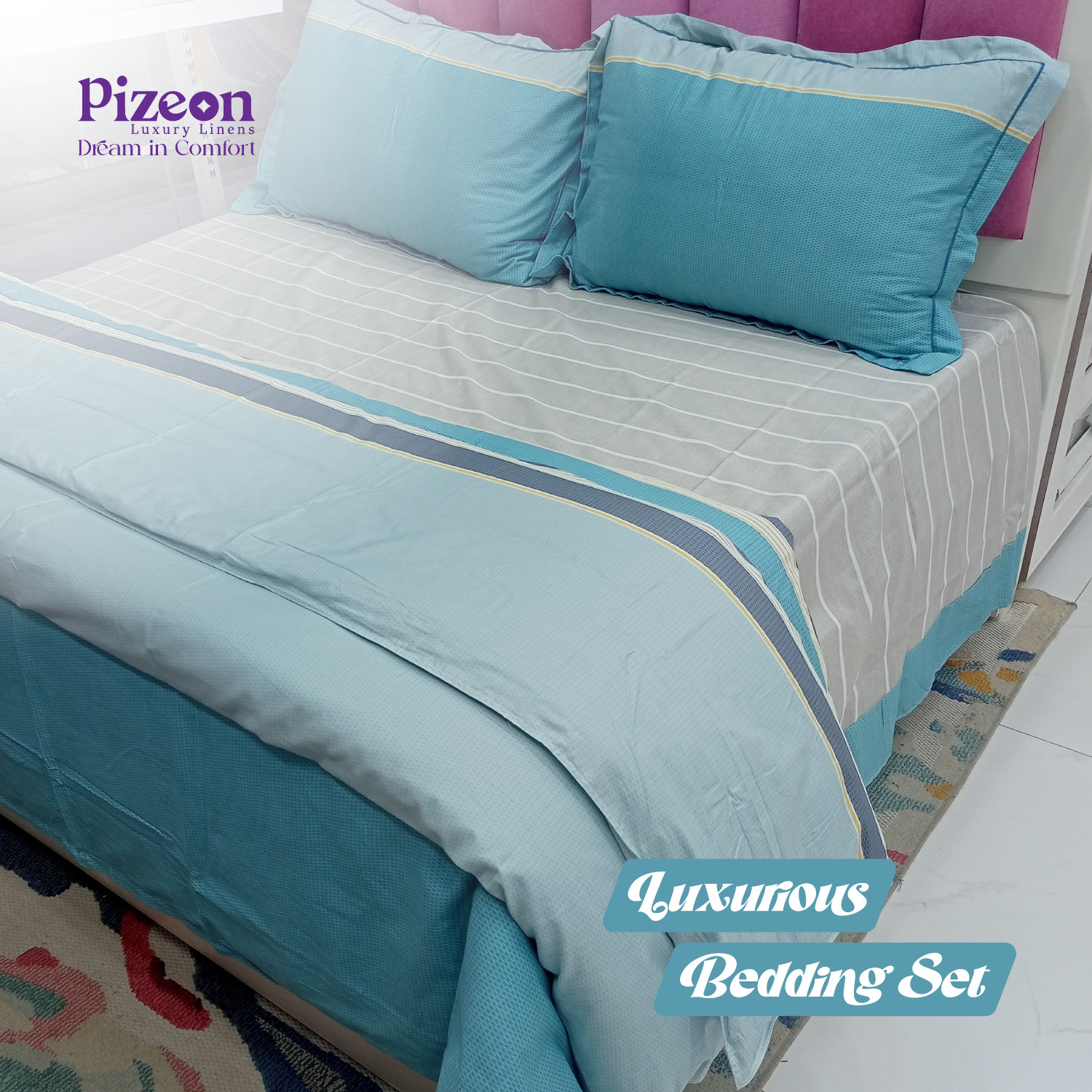 Imported King Size 4-Piece Bedding Set