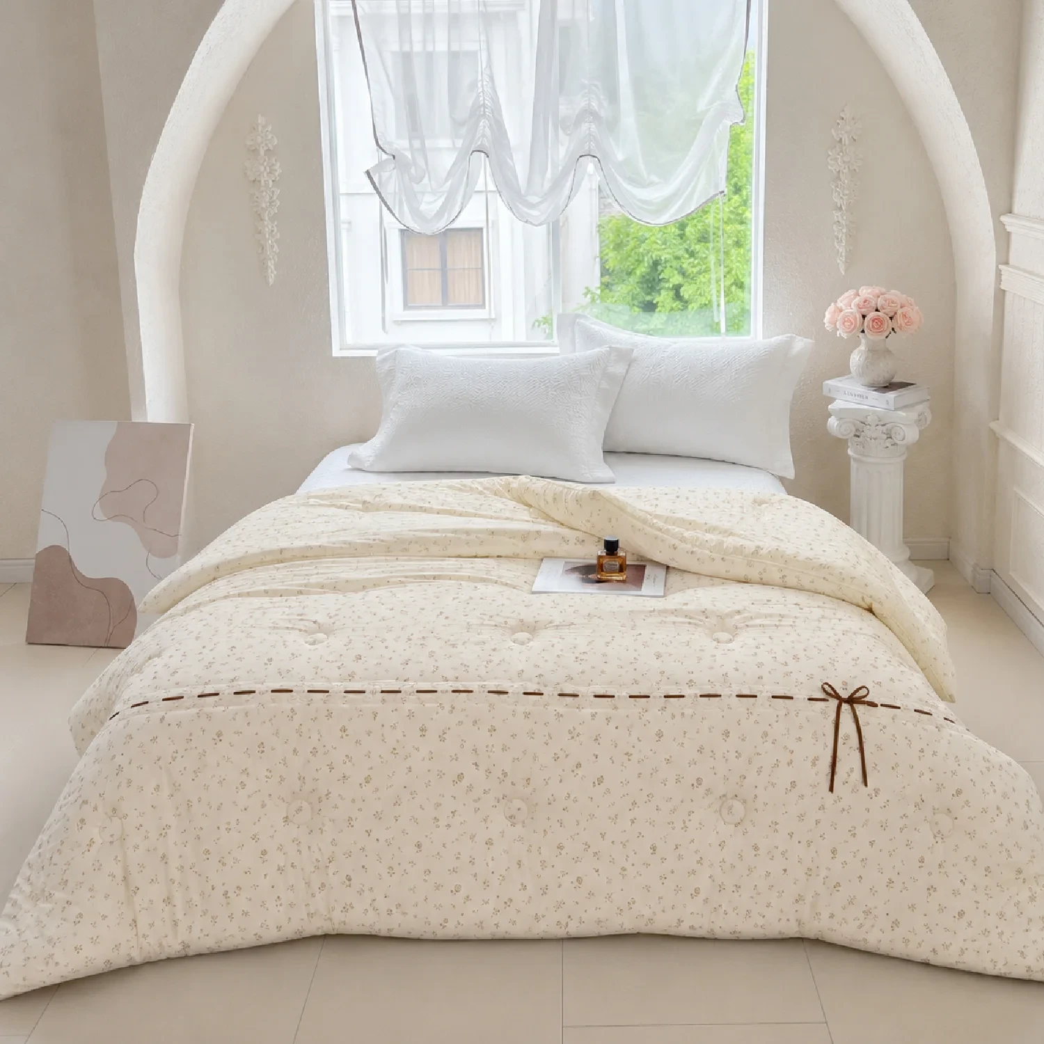 Imported Floral All Over Print SnowKiss Spring Comforter