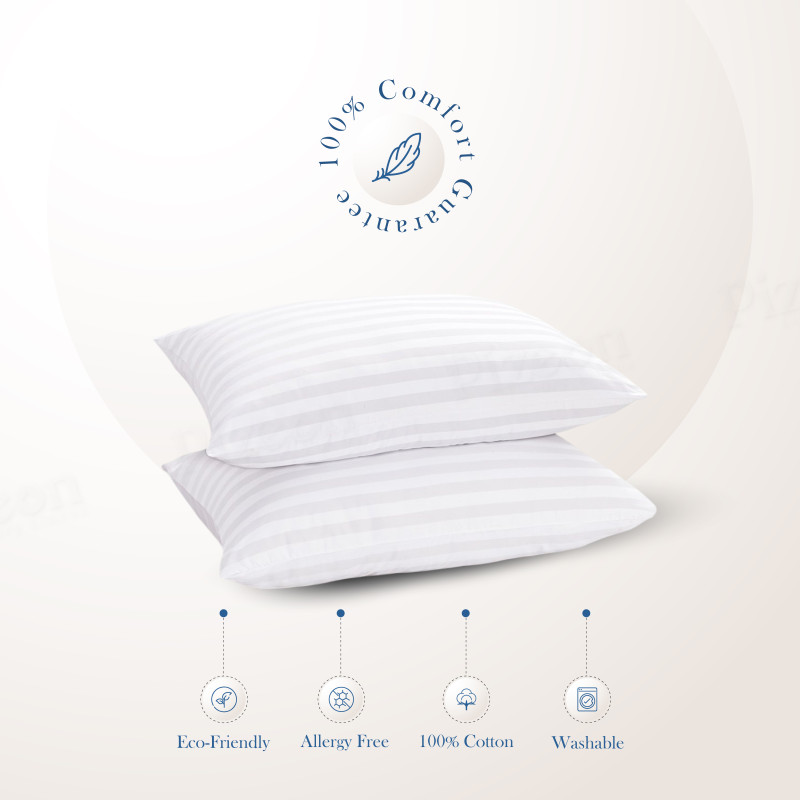 18"x28" Premium Microfiber Pillow  - 1 Pc