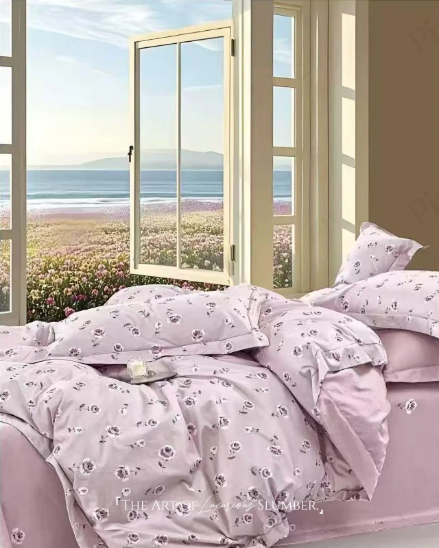 Soft & Stylish Elegant 3-Pieces Imported Cotton Bedding Sheet Set