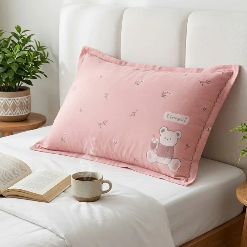 Imported Pure Cotton Jacquard Style Pillow Cover Size (18 x 29 Inch). The Best Pillow Cover in Bangladesh.