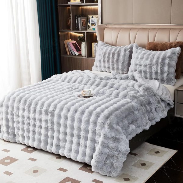 Imported Fluffy Blanket - Super Soft Blanket, Rabbit Faux Fur Blanket